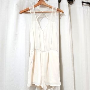 H&M Divided White Rompers, Size 4